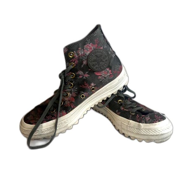 Converse All Star Chuck Taylor Parkway Floral Lace Up High Top Sneaker Size 6.5 - Picture 1 of 9